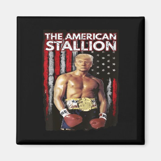 America Boxer Trump Rocky Trump Meme Trump 2024 , Magnet (Vorne)