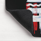 America Burger (Schwarze Malerei Nr. 1) Mousepad (Ecke)