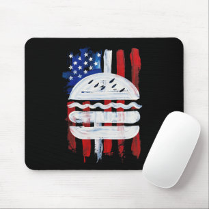 America Burger (Schwarze Malerei Nr. 1) Mousepad