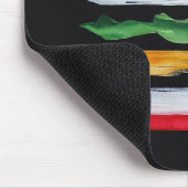 America Burger (Schwarze Malerei Nr. 2) Mousepad (Ecke)