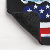 America Burger (Schwarze Malerei Nr. 3) Mousepad (Ecke)