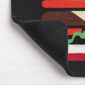 America Burger (Schwarze Malerei Nr. 4) Mousepad (Ecke)