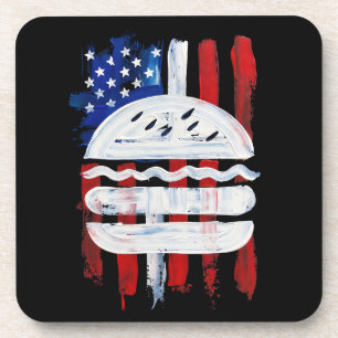 America Burger (Schwarzes Gemälde Nr. 1) Getränkeuntersetzer