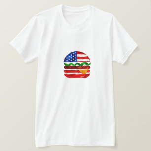 America Burger (Weiße Malerei Nr. 1) T-Shirt