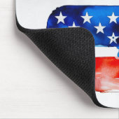 America Burger (Weiße Malerei Nr. 2) Mousepad (Ecke)