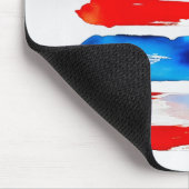 America Burger (Weißes Gemälde Nr. 3) Mousepad (Ecke)