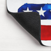 America Burger (Weißes Gemälde Nr. 4) Mousepad (Ecke)