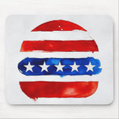 America Burger (Weißes Gemälde Nr. 4) Mousepad (Vorne)