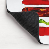 America Burger (Weißes Gemälde Nr. 5) Mousepad (Ecke)