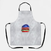 America Burger (Weißes Gemälde Nr. 5) Schürze (Vorderseite)