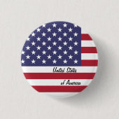 America Button, American Flag Patrioten / Sport Button (Vorderseite)