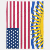 AMERICA COLUMBIA FLEECEDECKE (Vorderseite)