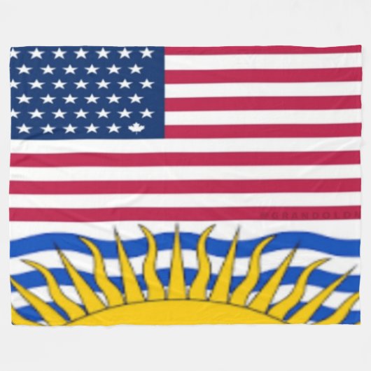 AMERICA COLUMBIA FLEECEDECKE (Vorderseite (Horizontal))
