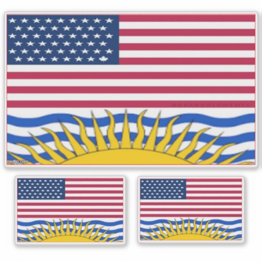 AMERICA COLUMBIA STICKER (Vorderseite)