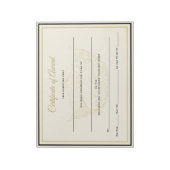 America Crown Certificates Award Notizblock (Rotiert)