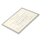 America Crown Certificates Award Notizblock (angewinkelt)