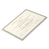 America Crown Certificates Award Notizblock (angewinkelt)