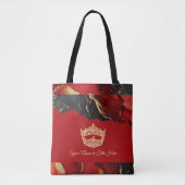 America Crown Ink Marble Tote Bag Tasche (Vorderseite)