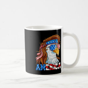 America Eagle 4. Juli Mullet Amerikanische Flagge Kaffeetasse