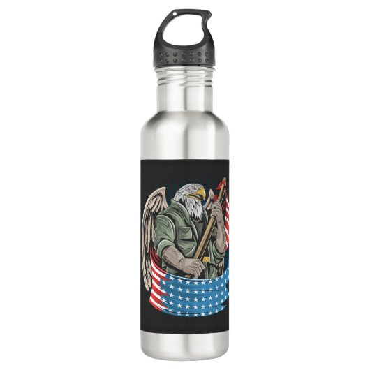 America Eagle Edelstahlflasche (Vorderseite)
