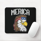 America Eagle Mähne Hemd 4. Juli Redneck Mousepad (Mit Mouse)