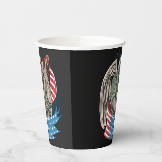 America Eagle Pappbecher (Links)