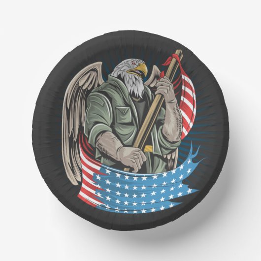 America Eagle Pappteller (Vorderseite)