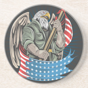America Eagle Throw Kissen Getränkeuntersetzer