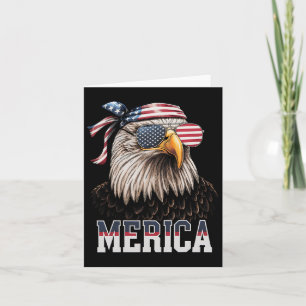 America Eagle USA Flag 4. Juli Merica Geschenk Karte