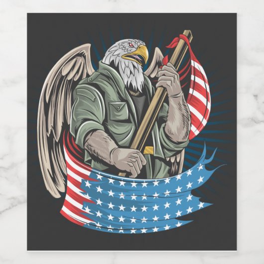 America Eagle Weinetikett (Einzelnes Label)