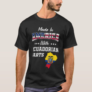 America Ecuadoria Teile Ecuador Karte USA Flaggenw T-Shirt