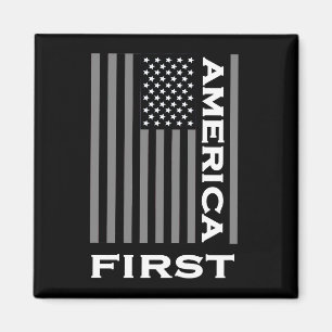 America First American Flag Liebe USA Trump Magnet