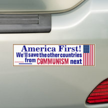 America First Autoaufkleber