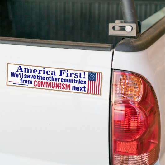 America First Autoaufkleber (Auf Lkw)