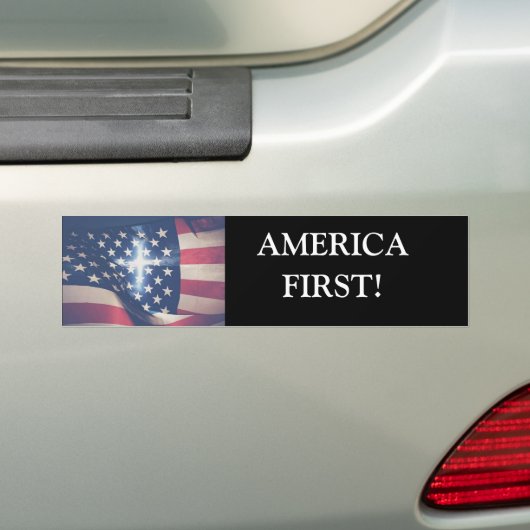 America First Autoaufkleber (Auf Auto)
