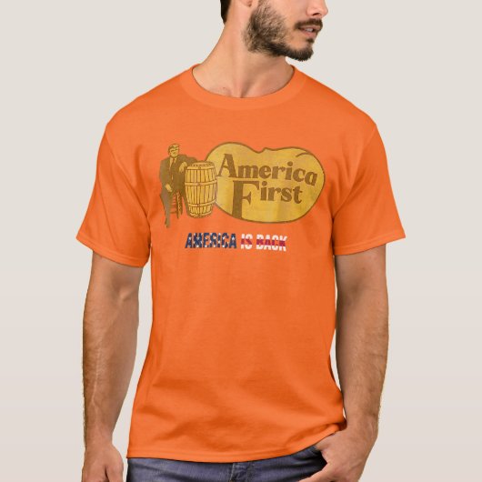 America First Barrel T-Shirt (Vorderseite)