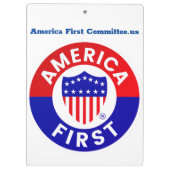 America First Committee Clip Board Klemmbrett (Rückseite)