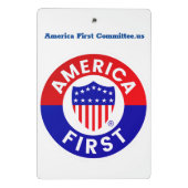 America First Committee Mini Clipboard Klemmbrett (Rückseite)