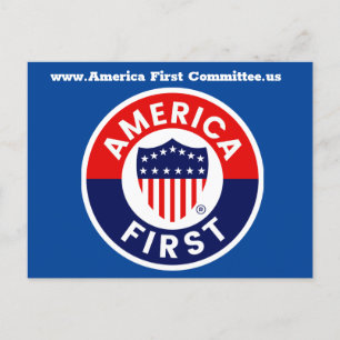America First Committee Postcard Postkarte