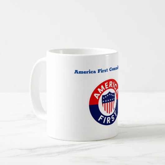 America First Committee Small Coffee Tasse (Vorderseite Links)