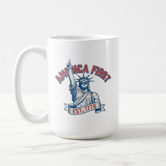AMERICA FIRST - Est. 1776 Kaffeetasse (Links)