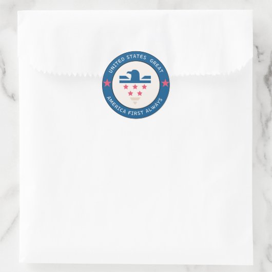 America First logo sticker (Tasche)