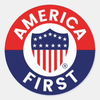 America First Logo Sticker