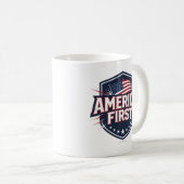America First - Mug Kaffeetasse (VorderseiteRechts)