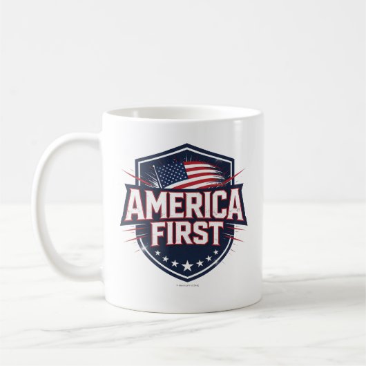 America First - Mug Kaffeetasse (Links)