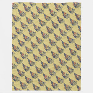 America First Patriotic USA Flag Vintag Fleecedecke