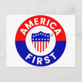 America First Post Card Postkarte (Vorderseite)