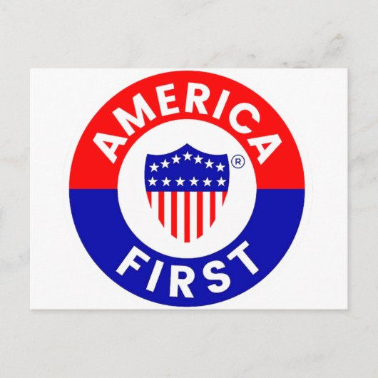 America First Post Card Postkarte (Vorderseite)