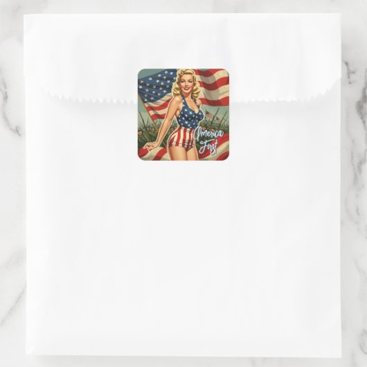 America First Rosie Stickers (Tasche)