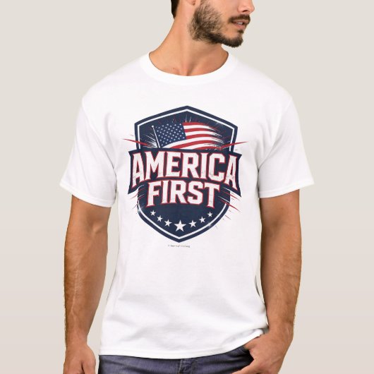 America First -  T-Shirt (Vorderseite)